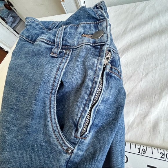 Free People Through the Woods Blue Jean Overalls - Picture 9 of 15